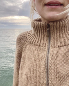 Petite Knit Zipper Sweater - Knitting Pattern / Kit