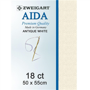 Zweigart Aida Cloth 16 Count 100% Cotton. Choose White, Antique White,  Ecru, or Black. 