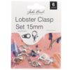 John Bead Lobster Clasp Set Silver