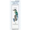 Lyn Manning Cross Stitch Kit Bookmark - Kotare, NZ Kingfisher