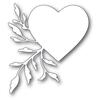 Poppystamps Leaf Flourish Heart Die