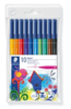 Staedtler Noris fibre-tip pens (dry safe ink) - wallet of 10