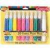 Scribbles 3D Fabric Paint Pens 10/Pkg - Assorted