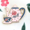 Flamingo Toes Needle Minder - Roses Tea Set