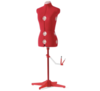 Singer Adjustable Red Mannequin / Dress Form Size S - M