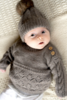 Lisa F BC123 - Lottie Sweater & Hat - Knitting Pattern