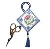 Textile Heritage Cross Stitch Kit Scissor Keep - Delft Tulips