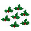 Dress It Up Embellishments - Glitter Holly