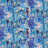 Northcott Color Collage - Blue Collage