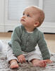 Sirdar Baby Round Neck Cardigan in Snuggly Cashmere Merino Knitting Pattern