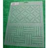 Olympus Sashiko Paving Stones/Interlocking Circles Stencil Size: 9" x 12"