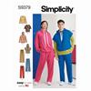 Simplicity Pattern 9379 Unisex Hoodie Pant & Tee