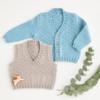 Sirdar V-Neck Cardigan & Vest - Knitting Pattern