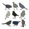 Sizzix Thinlits Die Set 9PK Silhouette Birds