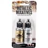 Ranger Ink Tim Holtz Alcohol Ink Metallic Mixatives 2/Pkg - Gold & Silver