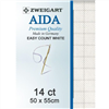 Zweigart Aida 14ct : Easy Count White 50x55cm