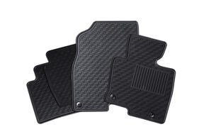 Lipped All Weather Rubber Car Mats for Ford Ranger (Next Gen XL Dual Cab) 2022+