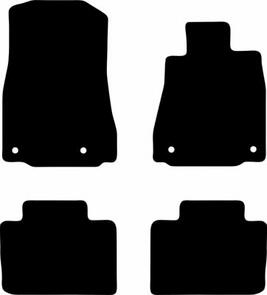 Lexus IS 300H Sedan (3rd Gen) 2013+ All Weather Rubber Car Mats