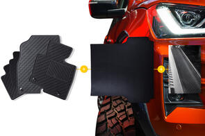 Rubber Mats Bundle to suit Dodge Ram Express Quad Cab (5th Gen) 2019+