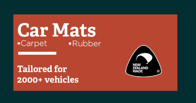 Car Mats Landing Banner