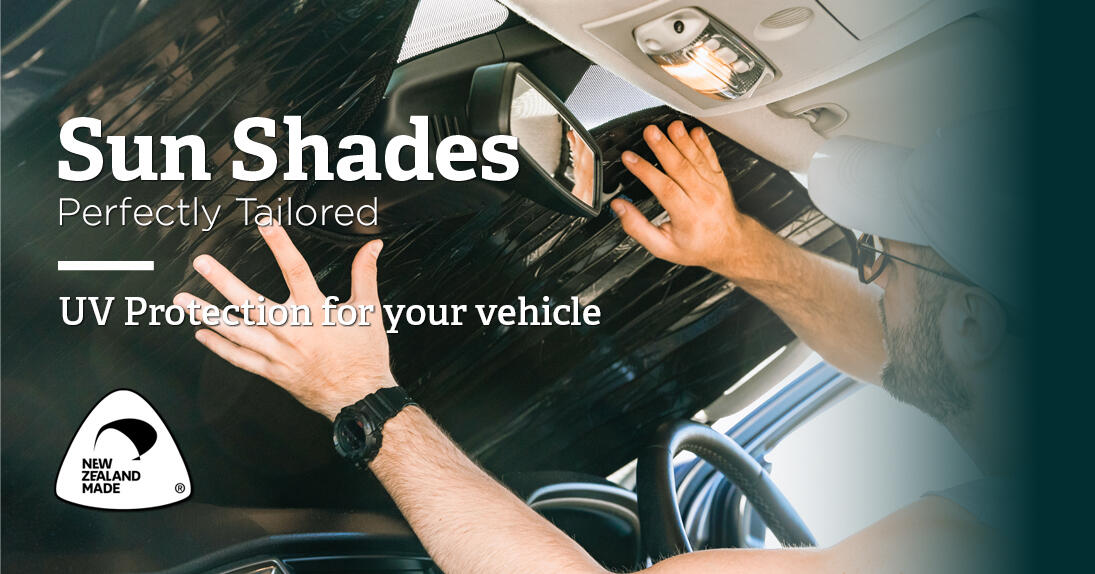 Rubbertree Windscreen Sun Shades Banner