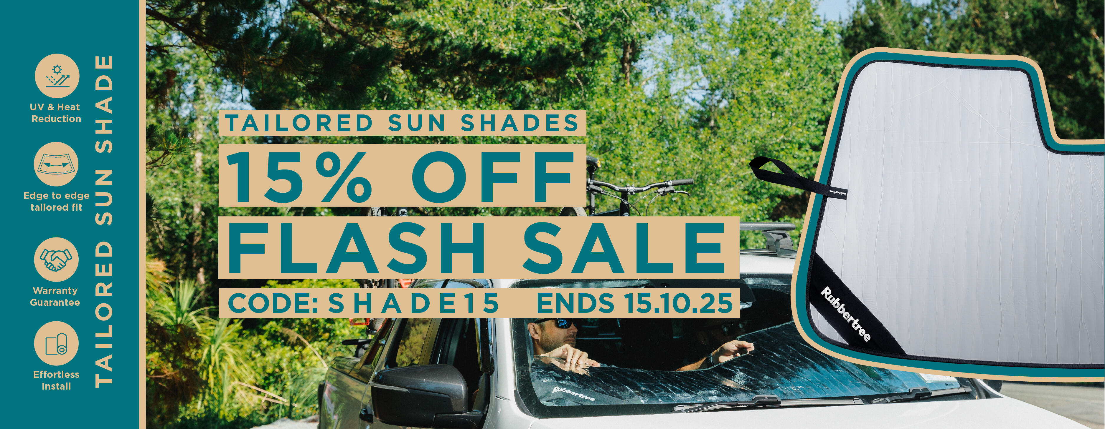 Flash Sale Sun Shades 15% Off