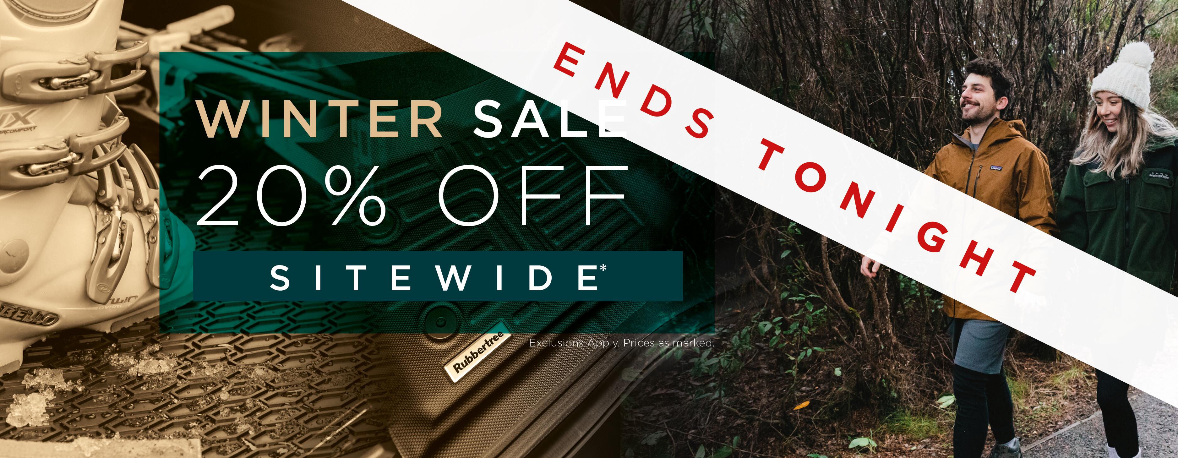 Winter Sale Ends Tonight Hero 2026