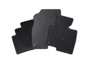 Lipped All Weather Rubber Car Mats for Ford Ranger XL (Single Cab PXIII) 2019-2022