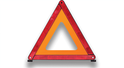 Warning Safety Triangle to suit RubberTree Safety Triangle