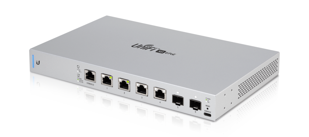 UniFi 6-Port 10Gigabit Ethernet Switch, 802.3bt