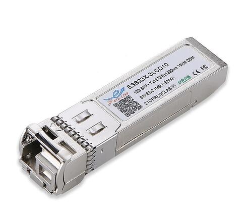 10Gbps Bi-Directional Single-mode SFP+ Module, 10km Range, 1270/1330