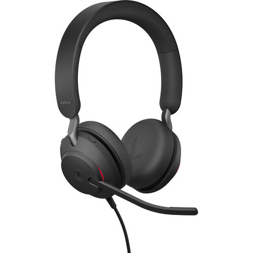 Evolve2 40 Stereo Wired On-Ear Headset, UC, USB Type-A