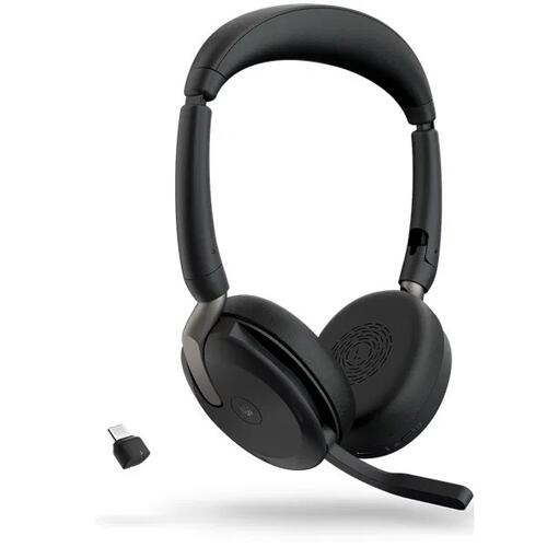 Evolve2 65 Flex Stereo Wireless (Bluetooth) Headset, MS, USB Type-A