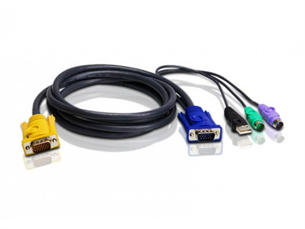 1.8m KVM Cable for Aten KVM Switches, VGA, USB, PS2