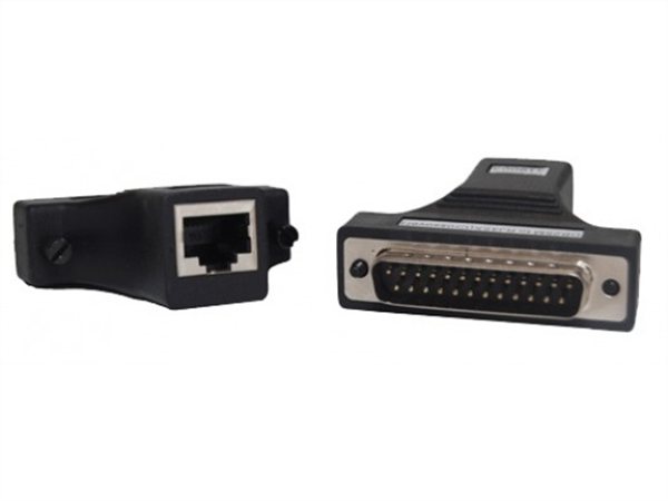 Adapter RJ45-DB25M DCE crossover