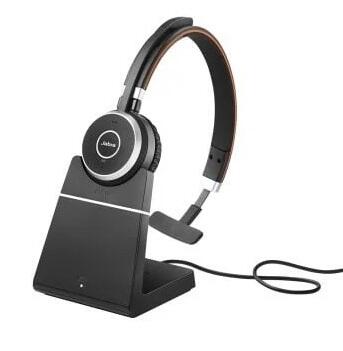 Evolve 65 Mono Wireless Headset, Long Range, UC, with Charge Stand