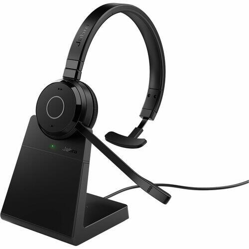 Evolve 65 TE Wireless (Bluetooth) Mono Headset, UC, USB-A, with Stand