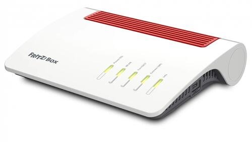 Wi-Fi 6 (802.11ax) UFB Router, GigE WAN, 2400Mbps WiFi, DECT, 2x FXS