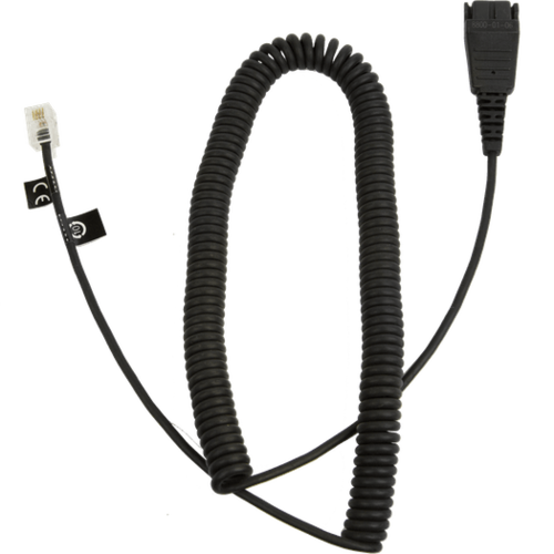 QD to Modular RJ extension coiled cord for Yealink IP phones