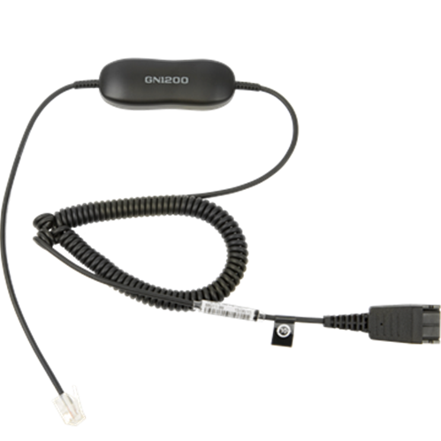 Smart cord for connecting Jabra head sets with QD (Quick Disconnect)