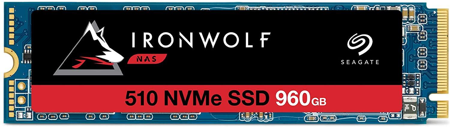 Ironwolf 510 960GB NVMe SSD for NAS, M.2 PCIe