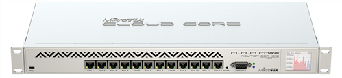Routerboard Cloud Core Router, 12-Port Gigabit, with Dual Power Supply