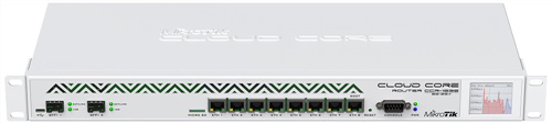 8-port GigE Router, with 2 x 10GigE SFP+ Ports, 16GB RAM, Dual PSU