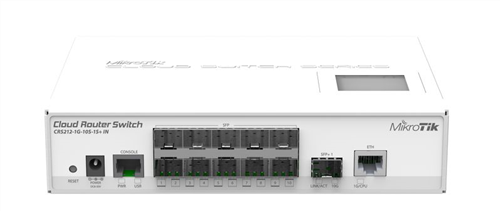 12-Port Gigabit Ethernet Layer 3 Switch, 10x SFP, 1x SFP+