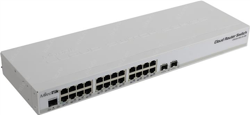 24-Port Gigabit Cloud Router Switch, 2 SFP+ ports, Rackmount