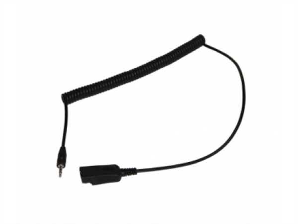 2.5mm Plug to QD Curly Cord Adapter