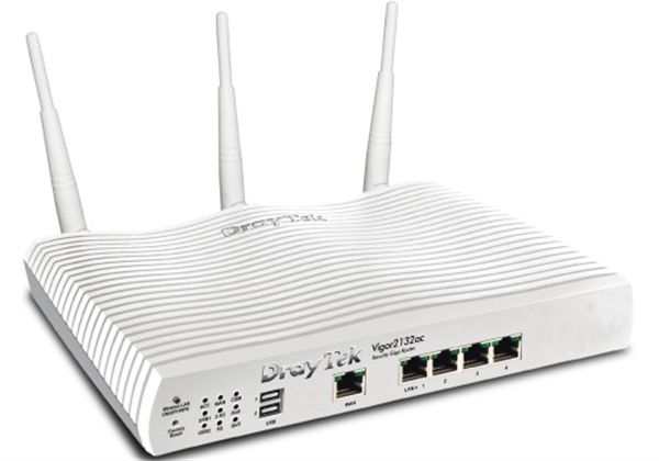 Gigabit Router/Firewall for UFB, QoS, VPN, 802.11ac WiFi, 5 x Gigabit LAN Ports (1 WAN, 4 LAN)