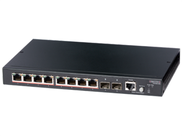 8-Port Gigabit Managed PoE Switch, 2 SFP, 802.3af / 802.3at PoE, 65W