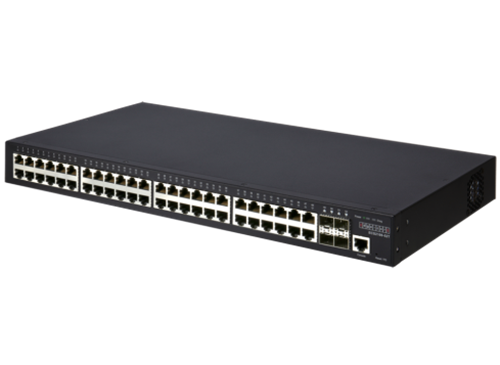 48-Port 10/100/1000 Mbps (Gigabit) Managed Switch, 4 Gigabit SFP slots