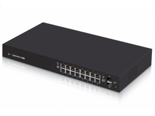 EdgeSwitch 16 Gigabit Ethernet Ports, 24V / 802.3af / 802.3at PoE, (150W max), 2 SFP Ports